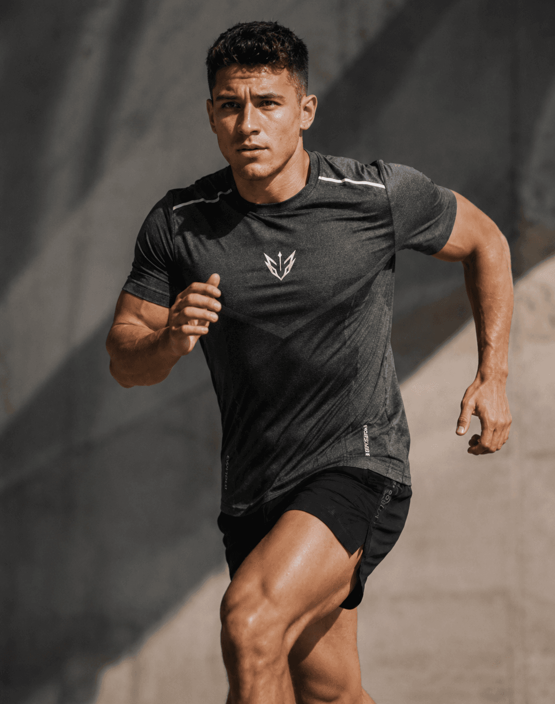 Series 01 Apex Performance Tee Onyx campaign frame